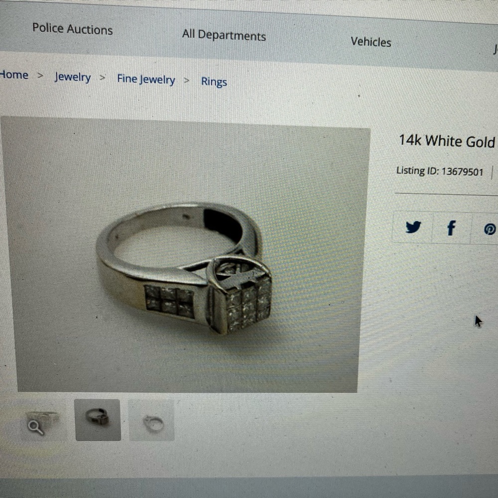 14k princess cut diamonds.